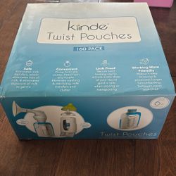 Kiinde 160 count 6 ounce breast milk twist pouch 