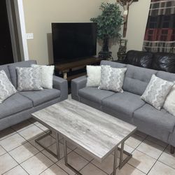 🩶✨Beautiful 2pc Sofa Set in Ash grey