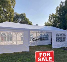 10x30' Wedding Party Canopy Tent Outdoor Gazebo with 8 Removable Sidewalls