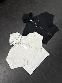 Alo Zip Up Black & Grey