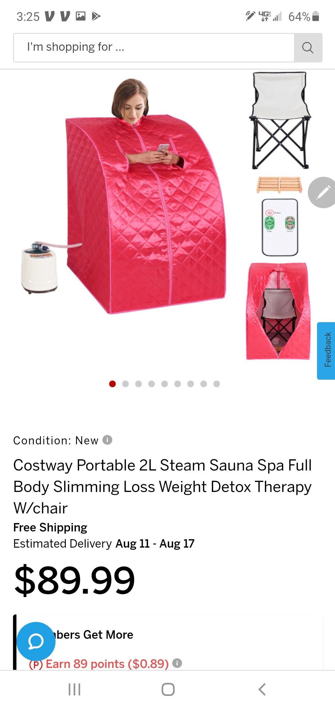 New portable sauna
