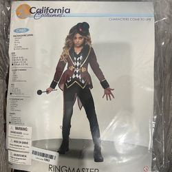 Ringmaster Halloween Costume Child Size XL 12-14