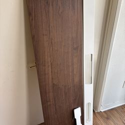 IKEA MITTZON 63x24, incl. Table Top 63x19 (Walnut) + Plug In Module 63x5 (White)