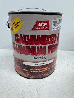 (2) New Ace Galvanized Aluminum Primer White Gallon. $15 Each. You Must Pick Up