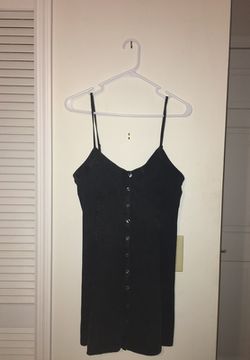 Size medium American Eagle charcoal color spaghetti strap sundress with buttons