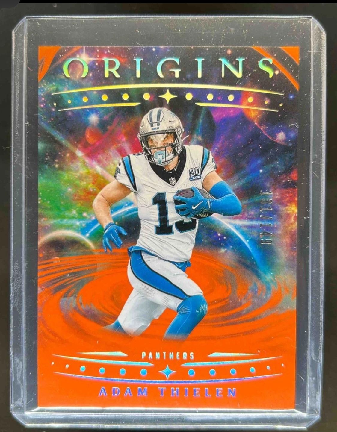 2025 Panini Origins Adam Thielen Orange #131/149 Panthers
