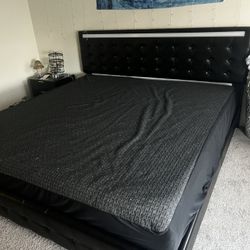 King Bed frame & mattress 