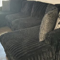 midnight maddness 3pc. sectional 