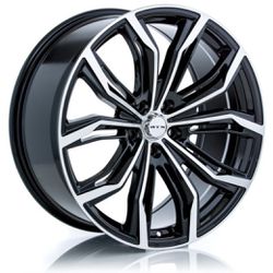 RTX Black Widow Wheel 17x7.5 5x112 Black Machined 42MM