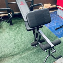 Marcy Standard Weight Bench Incline with Leg Developer and Butterfly Arms