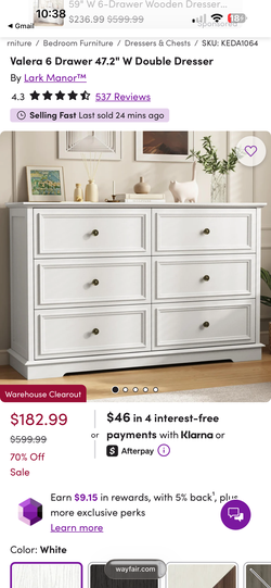White dressers