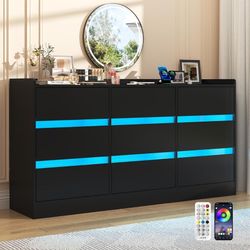 Black Drawer With Led Lights 