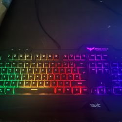Black Led Multicolor Gaming Keyboard