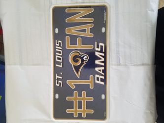 St. Louis Rams #1 Fan Plate