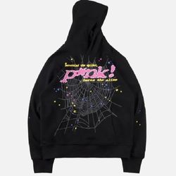 Black pink Spider Hoodie