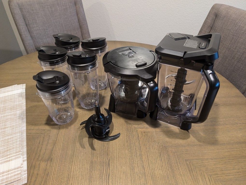 8 Piece Ninja Blender Set For Nutri-Ninja With Auto-iQ
