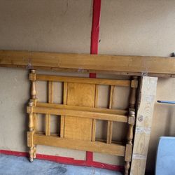 wood twin bed frame $30 