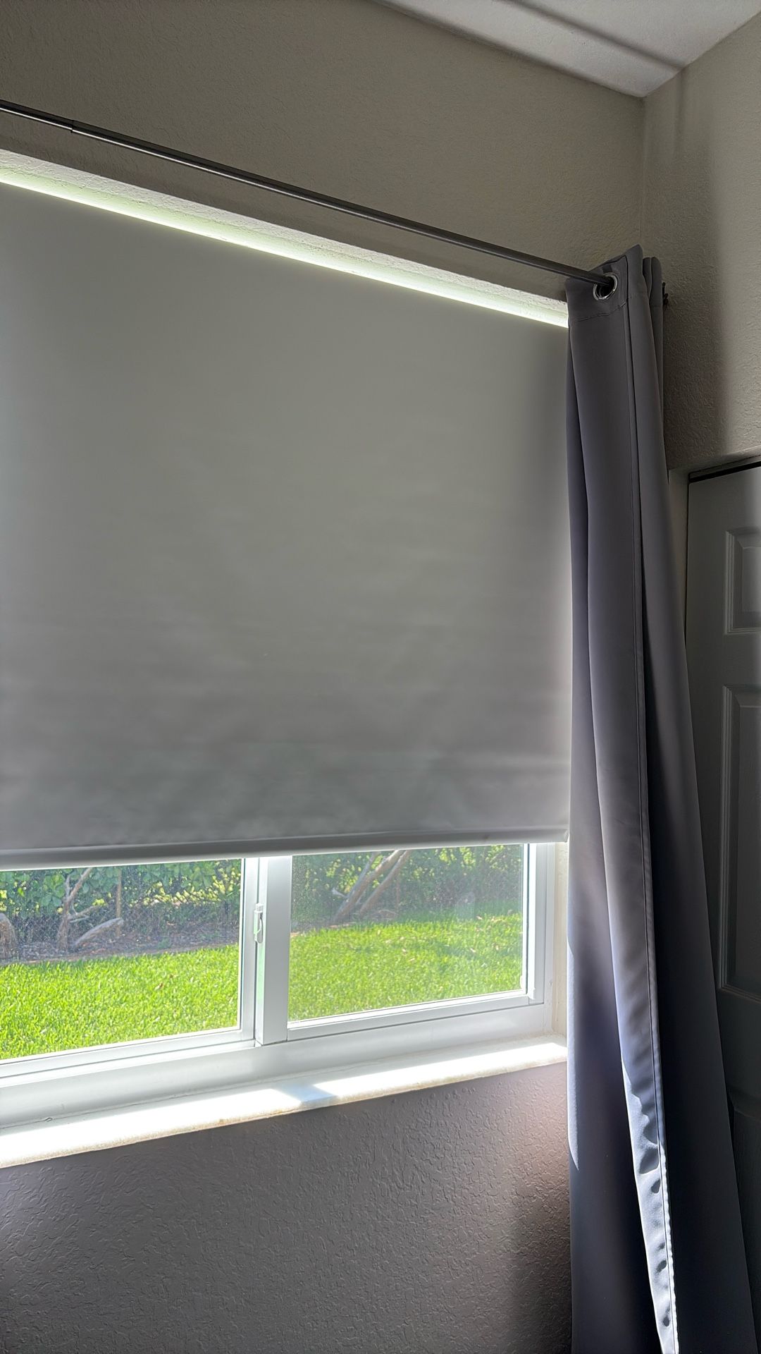 Two Black Out Roll Down Blinds