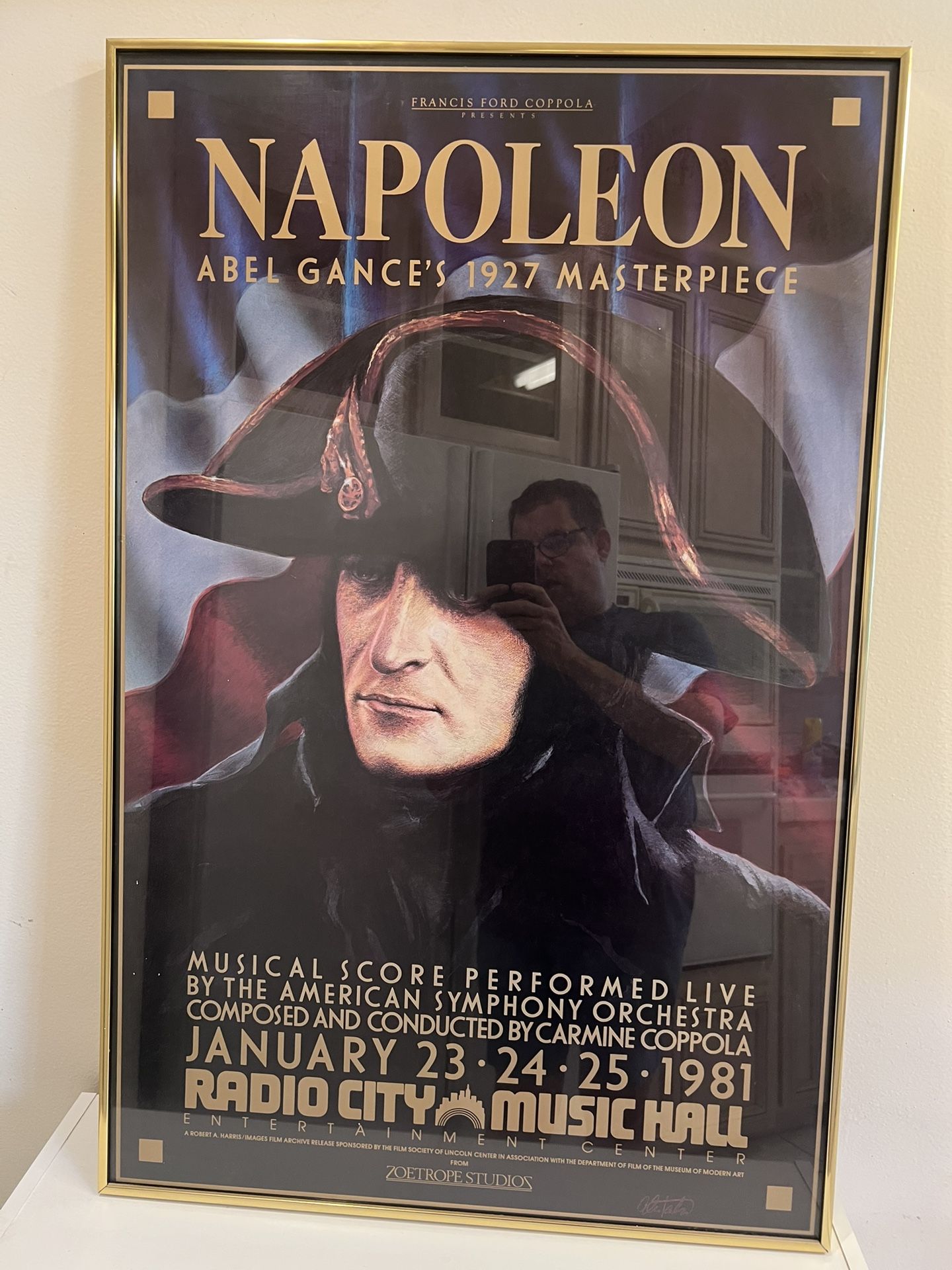 Napoleon (1927) Abel Gance’s Masterpiece Framed Poster