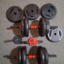 Dumbells With Adjustable Weights