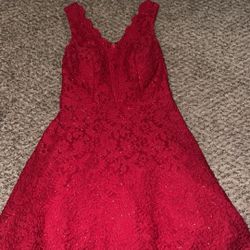Red homecoming dress