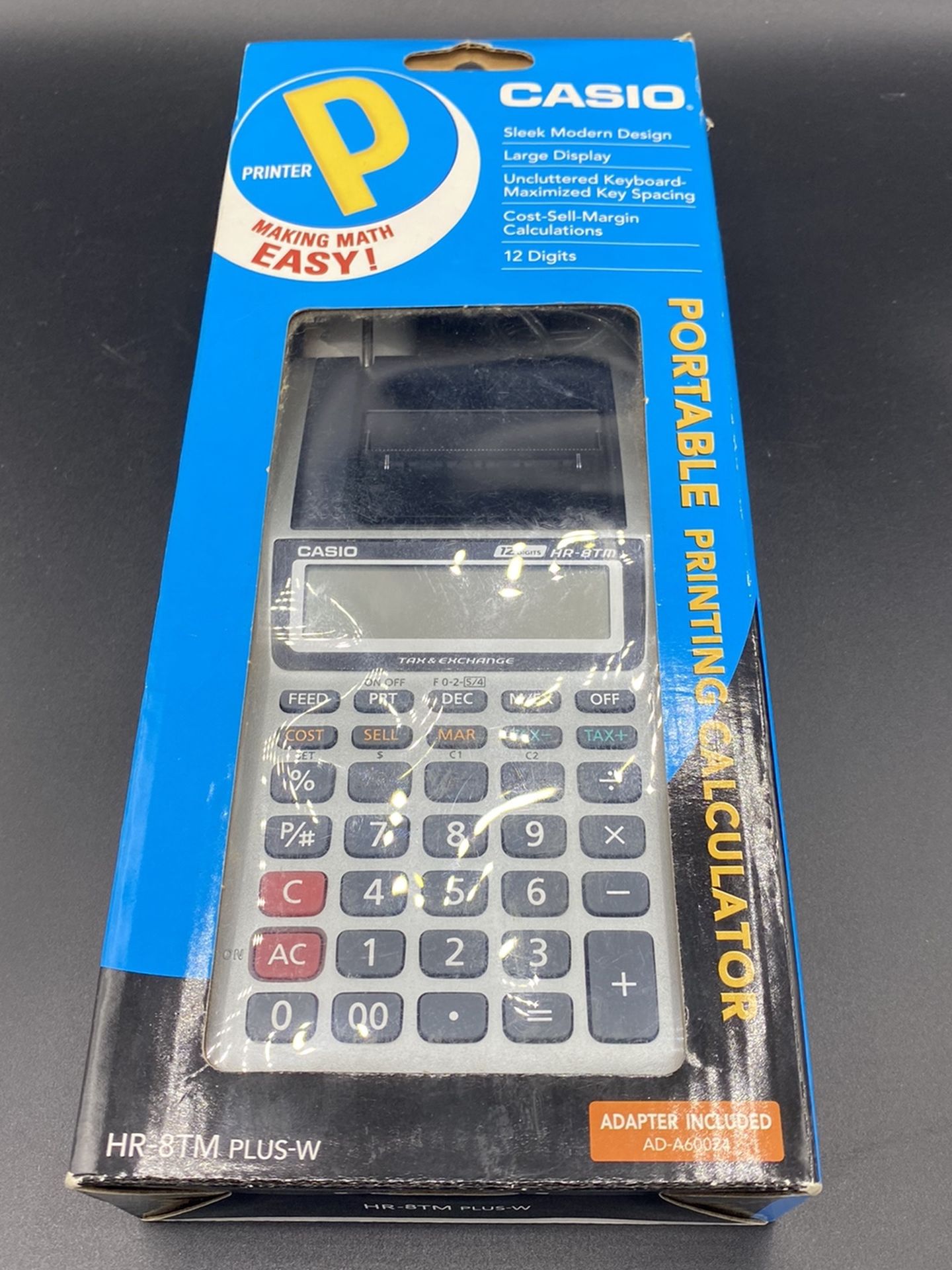 Printing Calculator Casio HR-8TM Plus Desktop Business Open Box