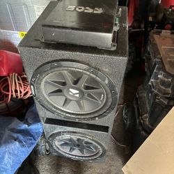 Two 12” Kicker In The Box And Amp