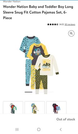 3 long sleeve pajamas set NWT size 3T