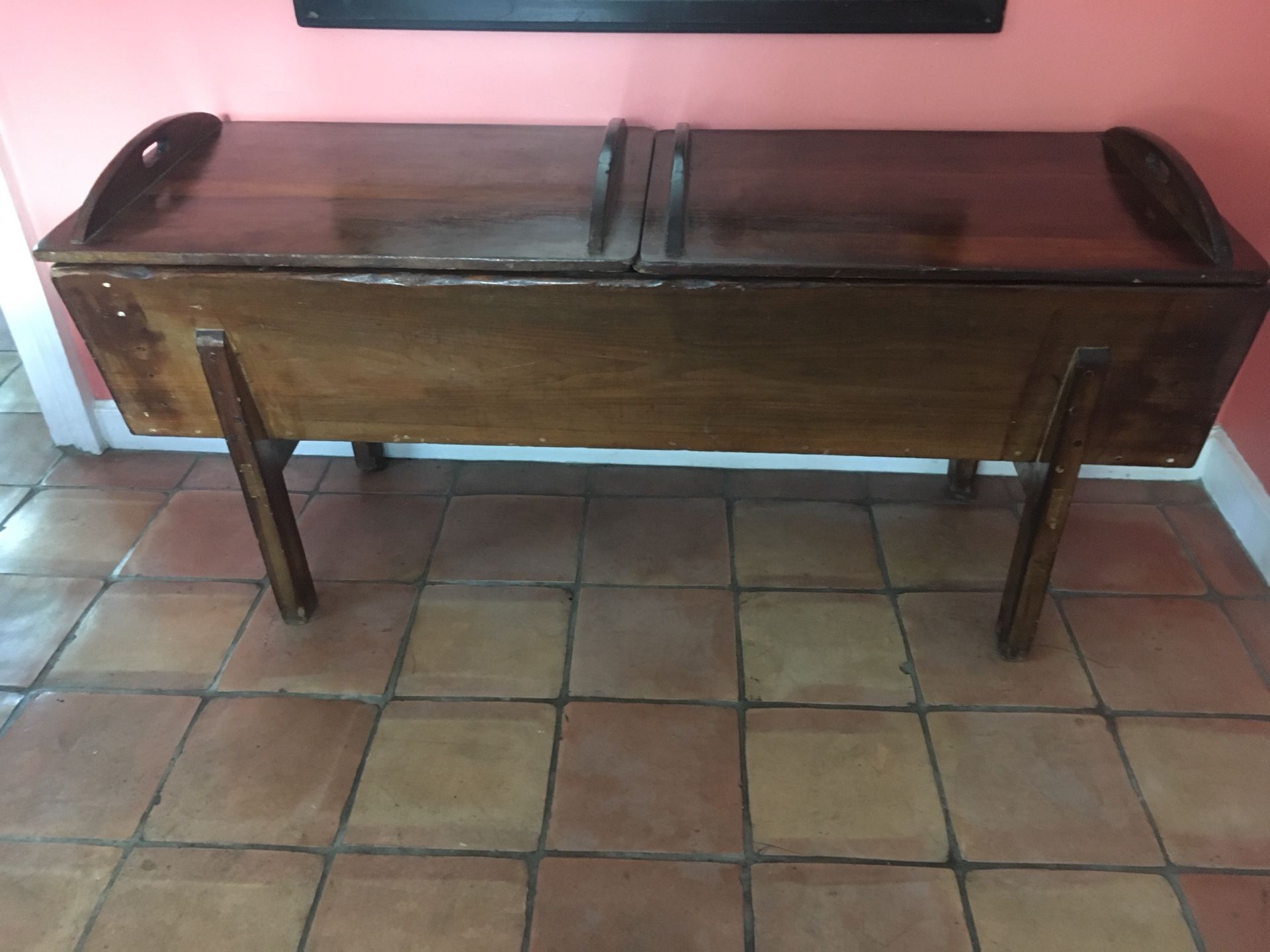 Primitive Antique Dough Box Table