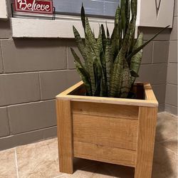 Not Stained Or Painted For Safe Growing And Gardening  All Natural Wood Planter Box Garden Box Planter Pot