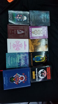 lot of occult and religion books