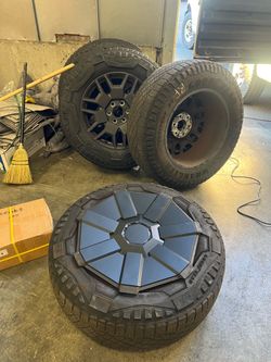 4 cybertruck tires and wheels.