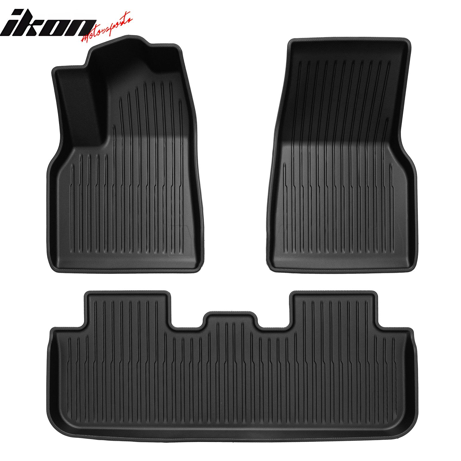 Fits 2025-2026 Tesla Model Y Juniper 5-Seats Floor Mats TPE All Weather 3D Carpets