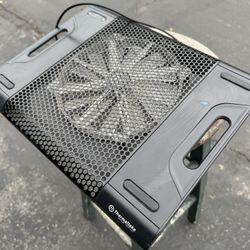 Thermaltake Massive 23 LX Steel Mesh Panel Single Oversized 230mm Blue LED Fan Portable 10”-17” Laptop Notebook Cooling Pad CLN0015,Black