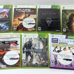 LOT OF 7 Xbox 360 Microsoft Video Games FOR $25