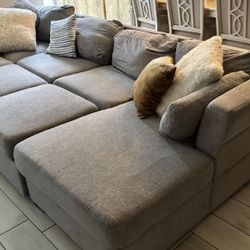 Spacious Sectional Sofa w/ Storage – Washable Covers