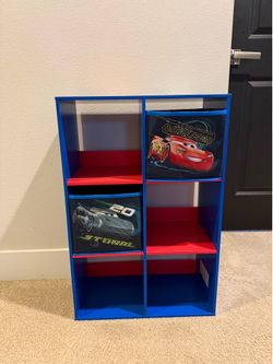 Disney Cars 6 Cubby Shelf