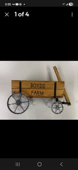 BOYDS FARM WOODEN WAGON