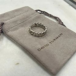David Yurman Belmont Curb Link Narrow Ring - Size 6