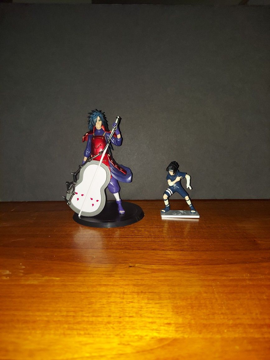 Madara Uchiha (Reanimated) And Sasuke Uchiha Figurines