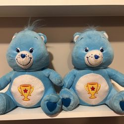 TWO VINTAGE Champ Care Bears 