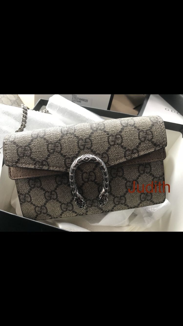 Gucci mini tan supreme gg bag $550