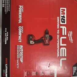 M18 FUEL 18V Lithium-Ion Brushless Cordless 1/2 in. Hammer Drill Driver Kit with Two 5.0 Ah Batteries and Hard Case