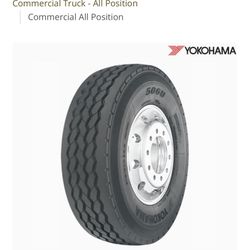 Yokohama 506U 315/80/22.5 Steer 20 Ply Tire 