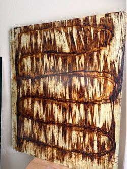 Abstract Painting - Varnish on Wood