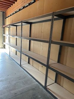 Boltless Shelving 72 in W x 18 in D Warehouse 4 Tier Shelves Garage Storage Racks Similar To Uline Delivery Available
