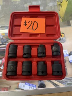 Sunex 8-Piece 1/2-Inch Drive Pipe Plug Impact Socket Set
