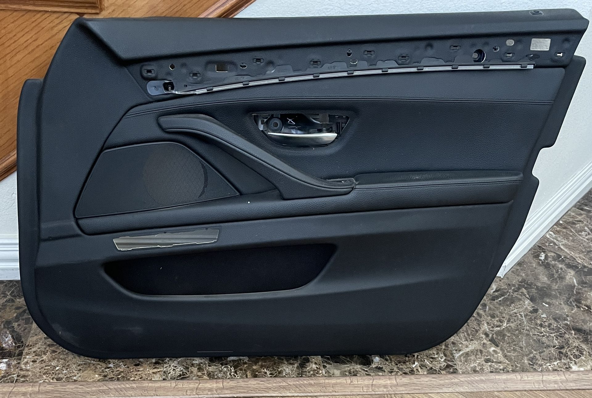 Bmw 5 Series Front Passenger Door Panel. Black Leather