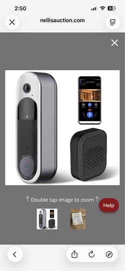 SYCAMTC Wireless Video Doorbell W/Chime, Crisp 2-Way Talk, HD Night Vision, Rechargeable, 2.4GHz Wi-Fi & Cloud Storage For Home Safety