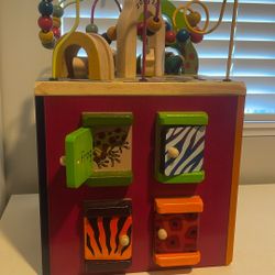 Wooden Activity Cube